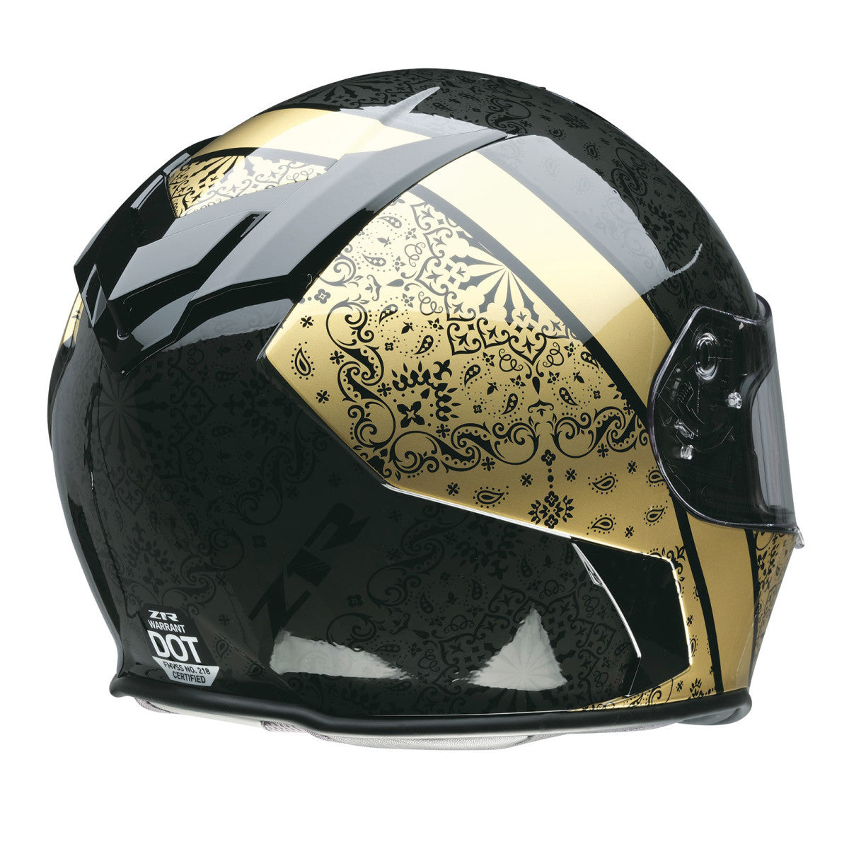 Z1R-Warrant-PAC-Full-Face-Motorcycle-Helmet-Black-Gold-back-view