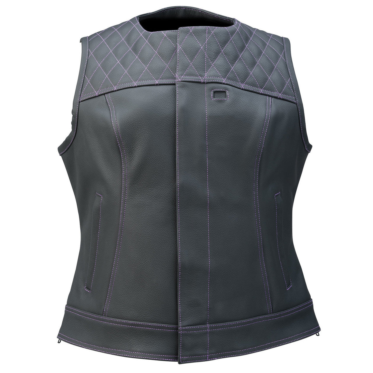 Z1R-Womens-Werk-Leather-Motorcycle-Riding-Vest-main