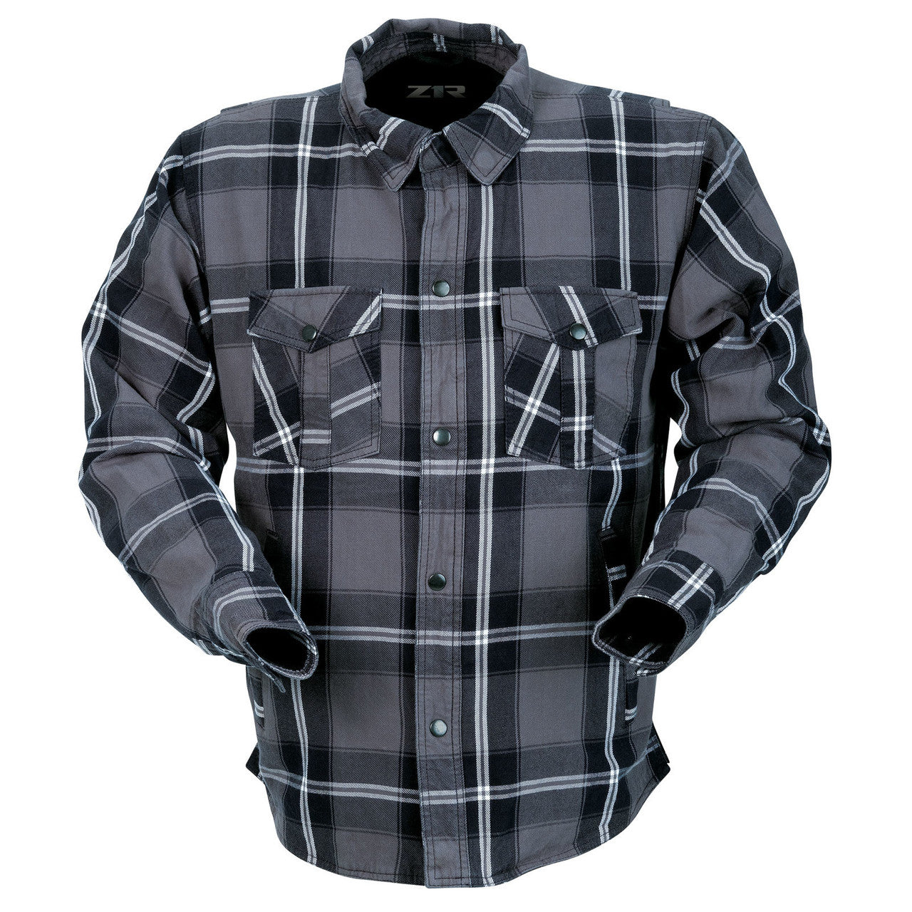 Z1R-Men's-Ashwood-Flannel-Shirt-Grey-main