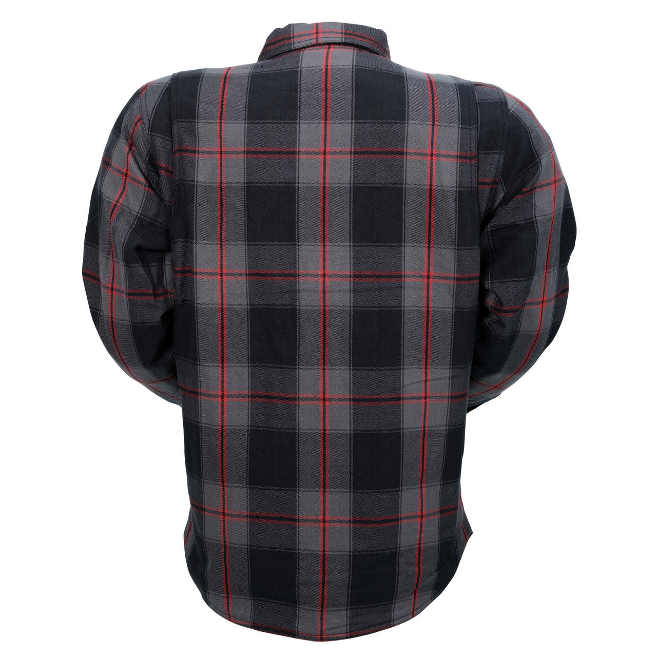 Z1R-Men's-Ashwood-Flannel-Shirt-Red-back-view