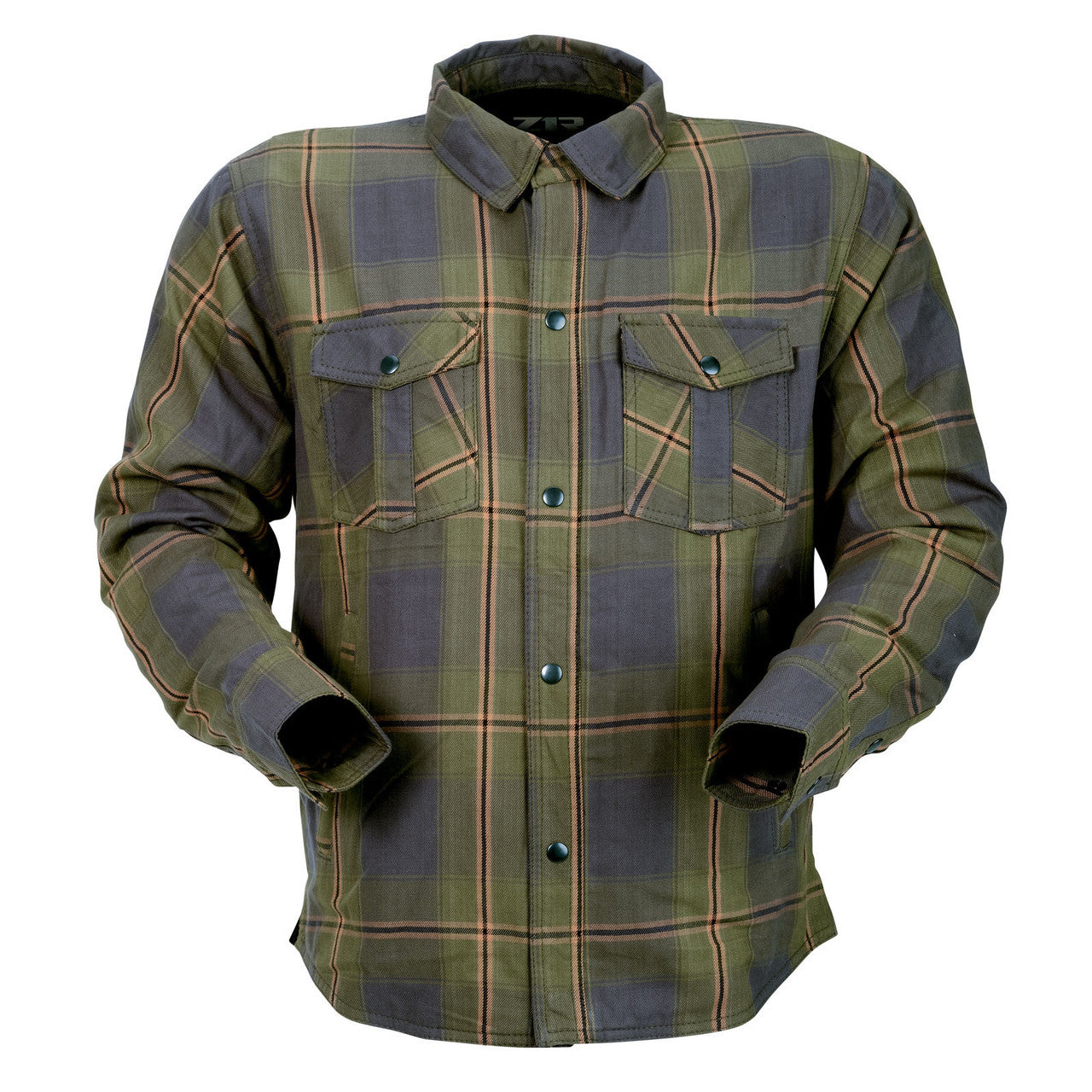 Z1R-Men's-Ashwood-Flannel-Shirt-Olive-main