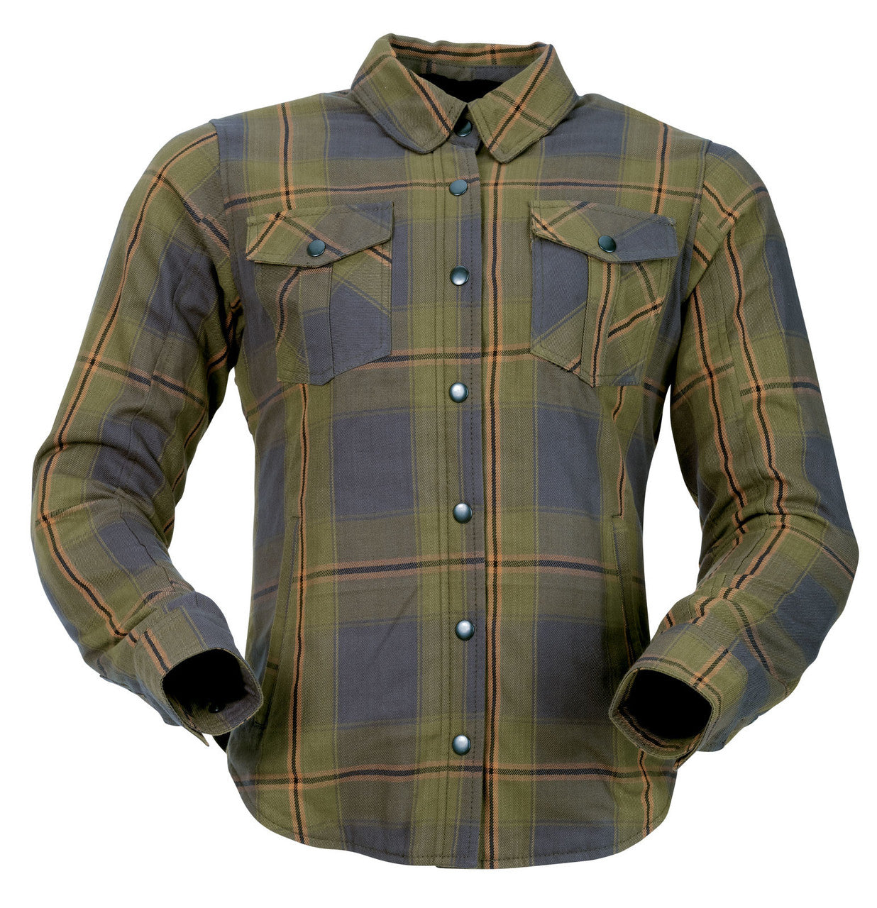 Z1R-Womens-Ashwood-Flannel-Shirt-Olive-main