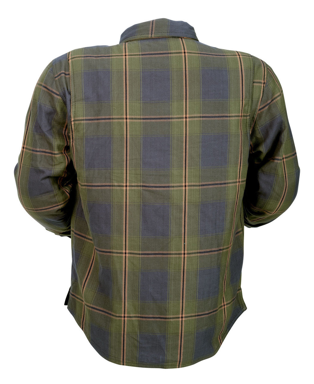 Z1R-Womens-Ashwood-Flannel-Shirt-Olive-back-view