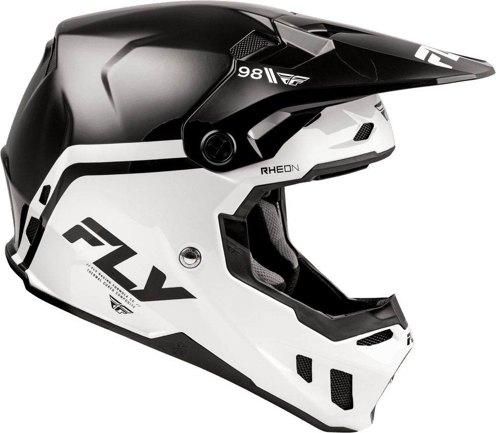 Fly-Racing-2025-Formula-CC-Objective-Off-Road-Motocross-Helmet-Black-White-side