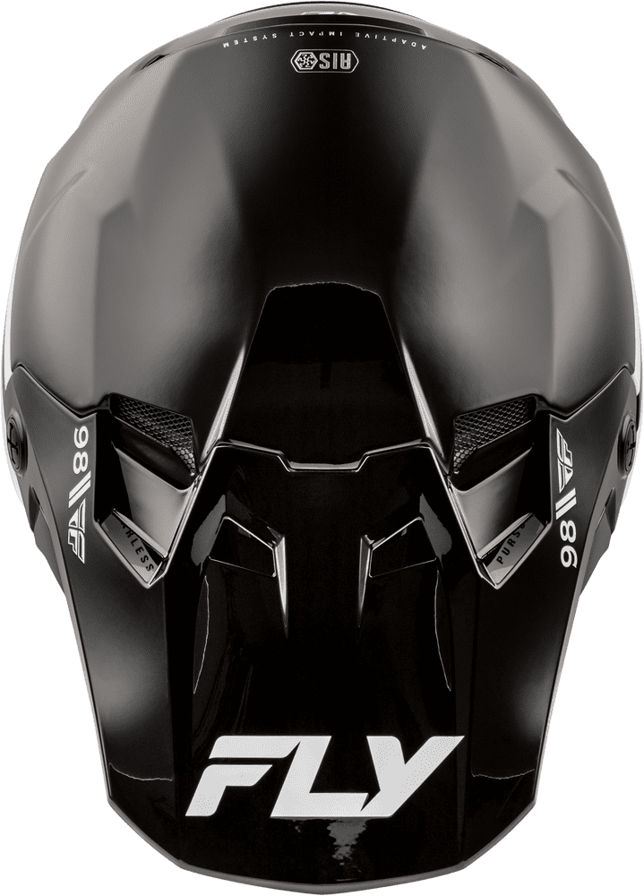 Fly-Racing-2025-Formula-CC-Objective-Off-Road-Motocross-Helmet-Black-White-top