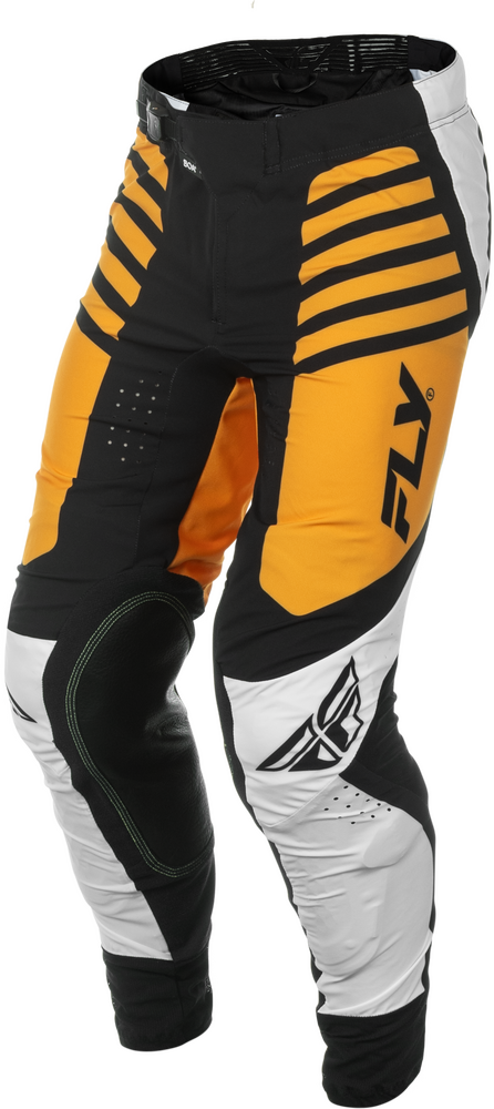 Fly-Racing-2025-Men's-Lite-Motorcycle-Riding-Pants-White-Black-Mustard-side