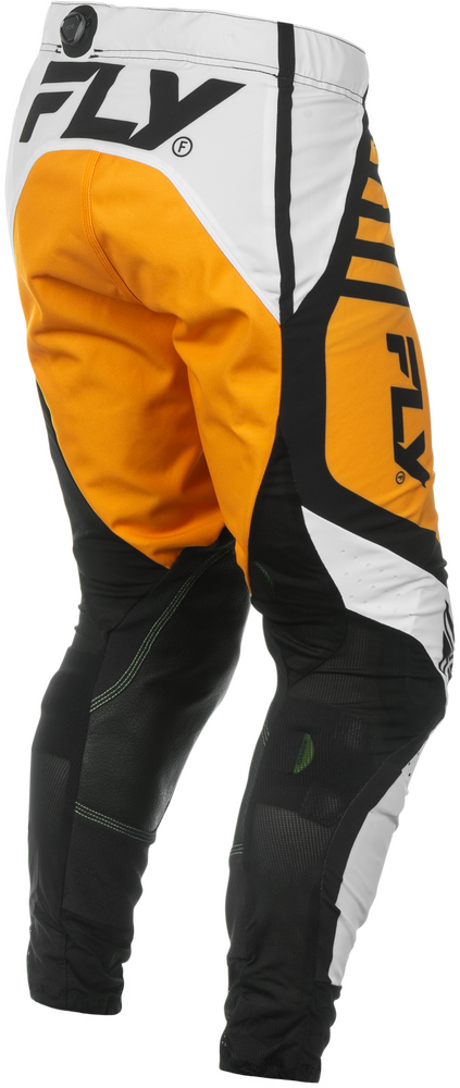 Fly-Racing-2025-Men's-Lite-Motorcycle-Riding-Pants-White-Black-Mustard-right-side