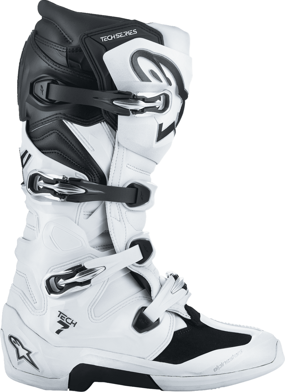  Alpinestars-Tech-7-Off-Road-Motorcycle-Boots-white-black-right-side