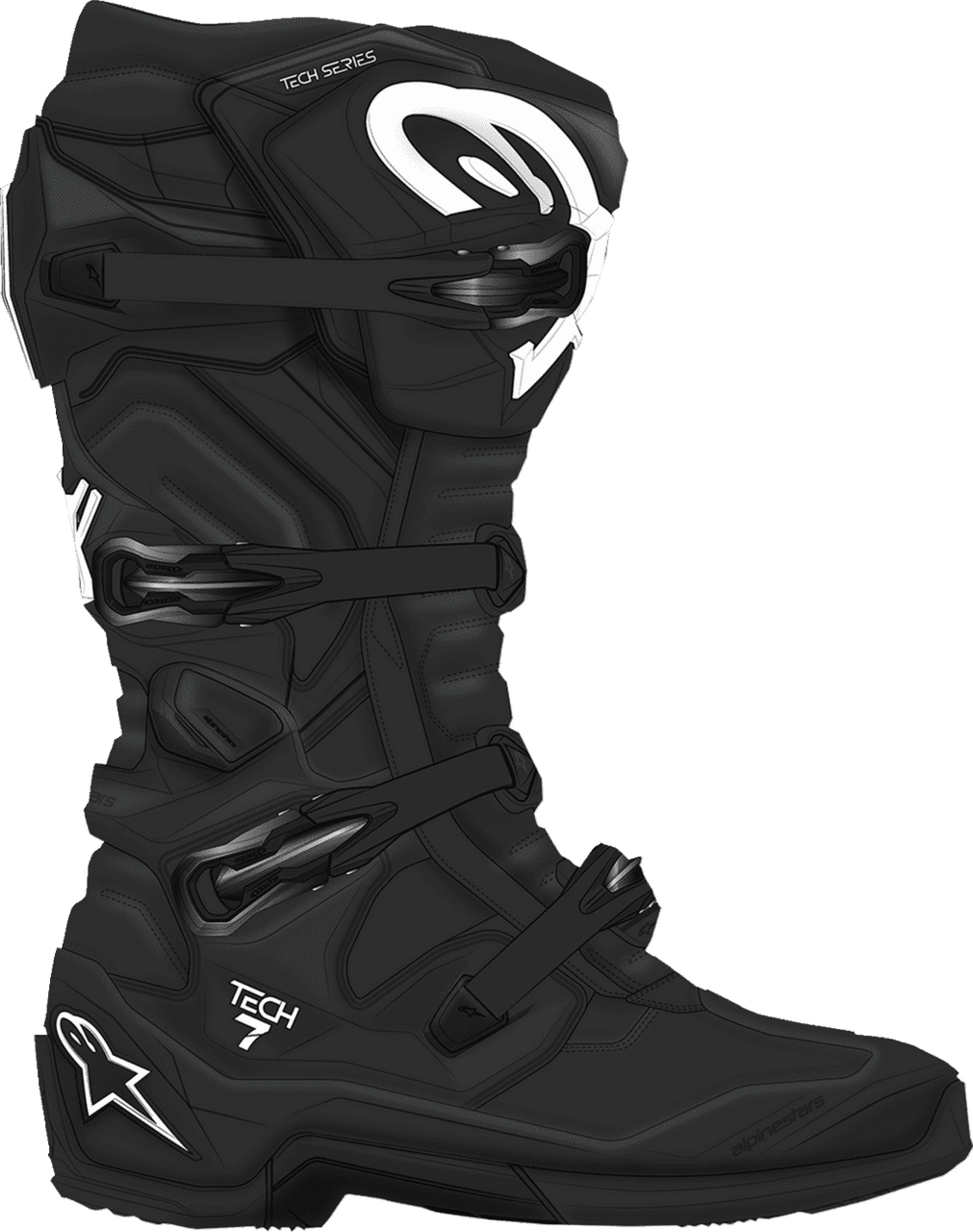  Alpinestars-Tech-7-Off-Road-Motorcycle-Boots-black-side-view