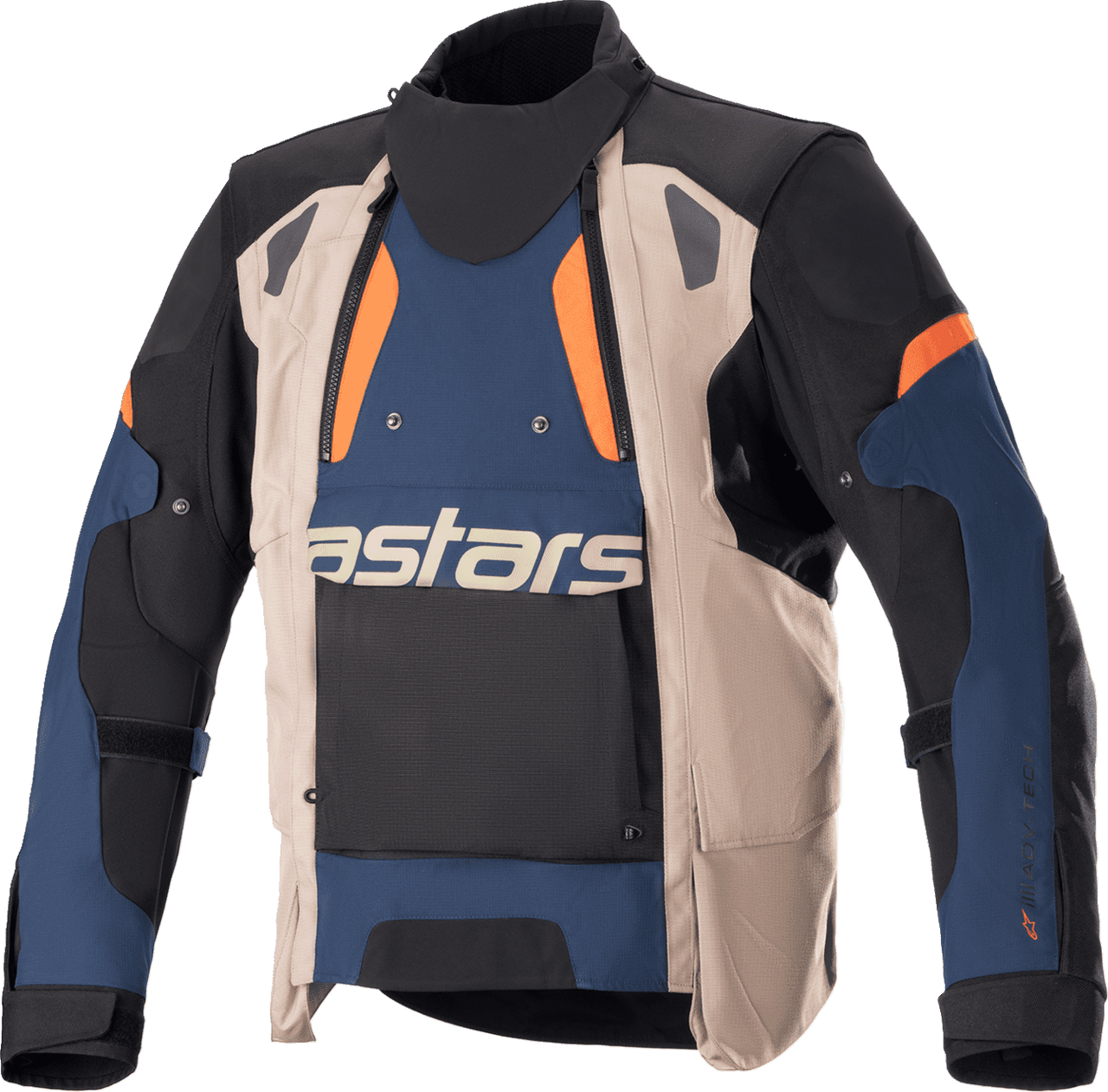 Alpinestars-Mens-Halo-Drystar-Textile-Motorcycle-Jacket-Blue-Black-Orange-main