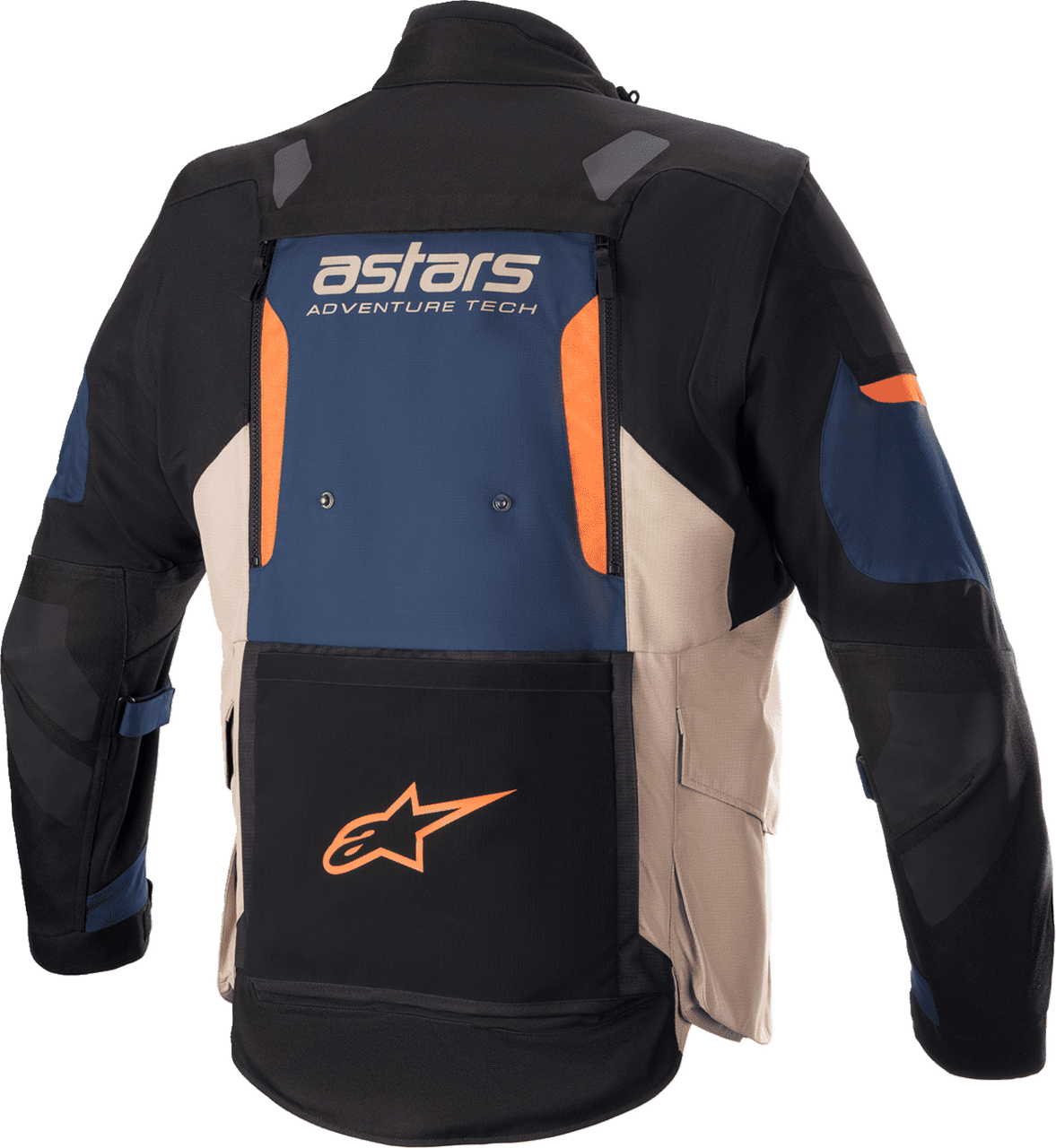 Alpinestars-Mens-Halo-Drystar-Textile-Motorcycle-Jacket-Blue-Black-Orange-back