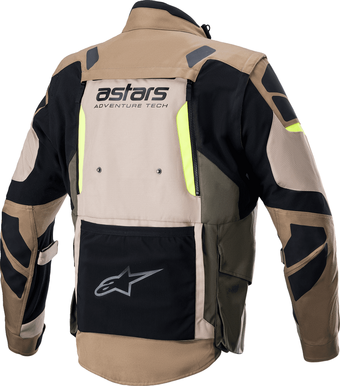 Alpinestars-Mens-Halo-Drystar-Textile-Motorcycle-Jacket-Black-Sand-Yellow-back