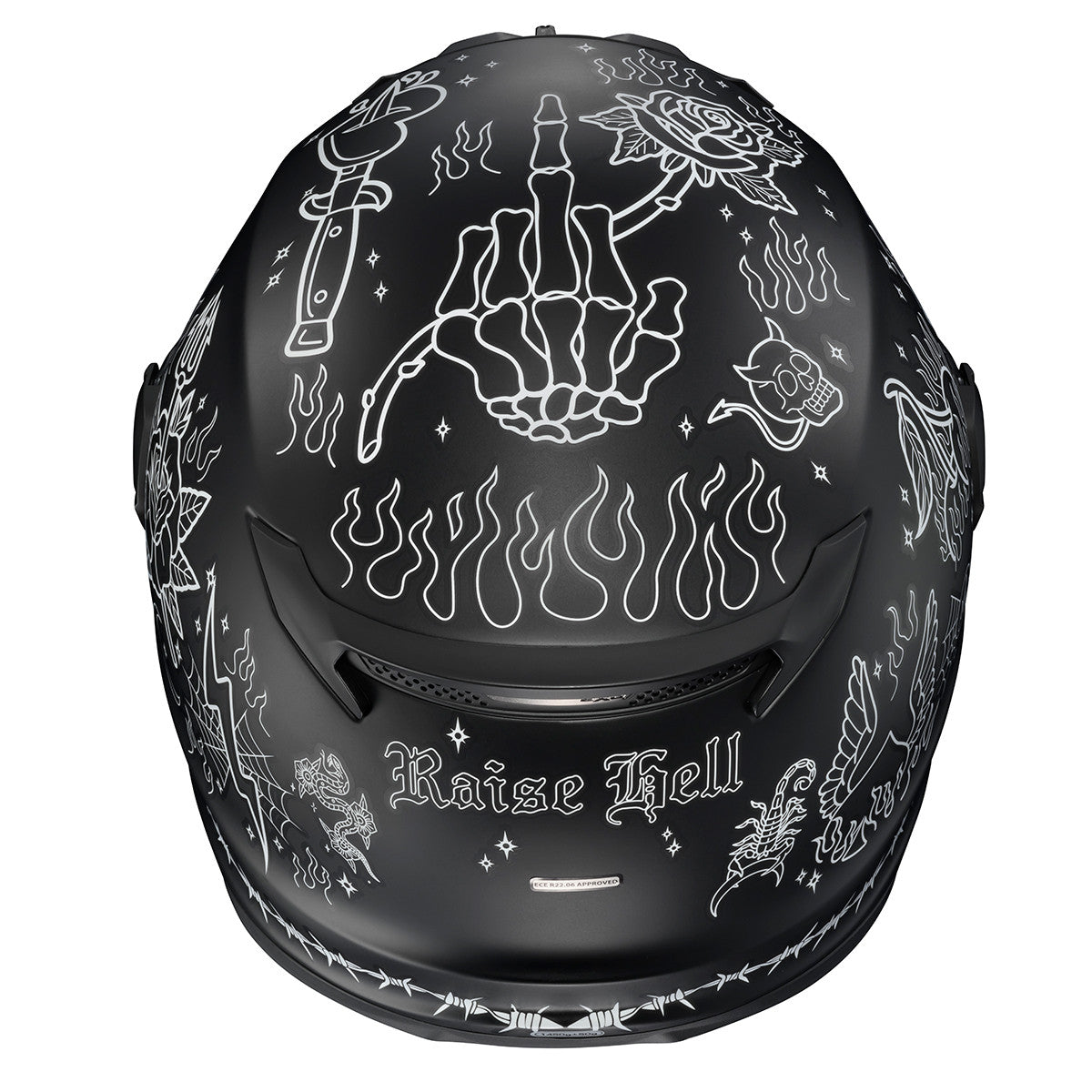 Scorpion-Exo-Covert-FX-The-Litas-2-Full-Face-Motorcycle-Helmet-Black-rear-top