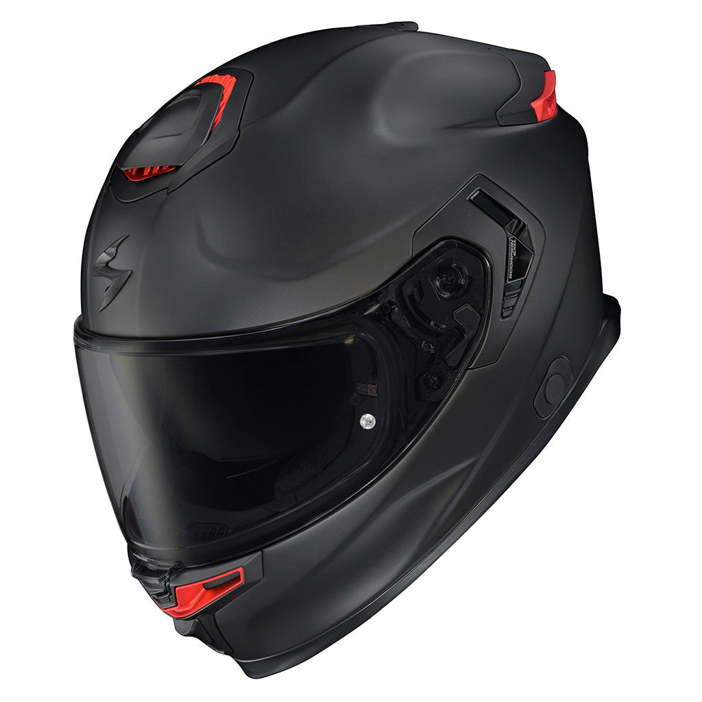 Scorpion-Exo-Apex-Eclipse-Solid-Full-Face-Motorcycle-Helmet-Matte-Black-front-side