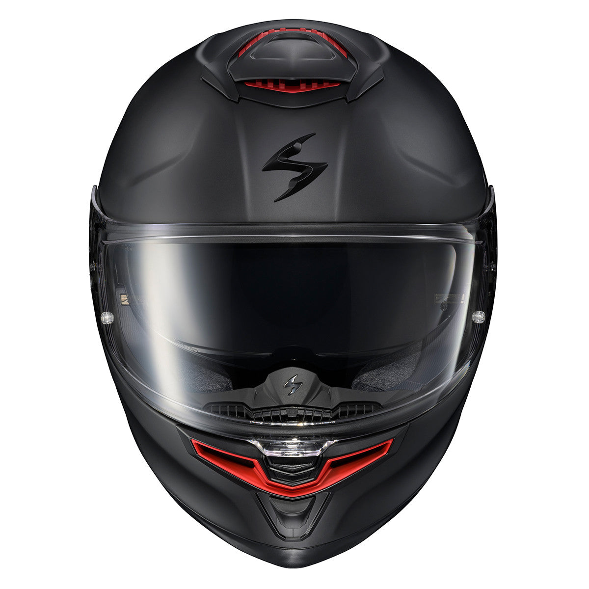 Scorpion-Exo-Apex-Eclipse-Solid-Full-Face-Motorcycle-Helmet-Matte-Black-front