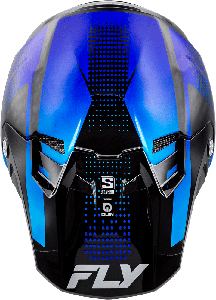 Fly-Racing-Formula-S-Carbon-Protocol-Off-Road-Motorcycle-Helmet-Black-Carbon-Blue-top-view