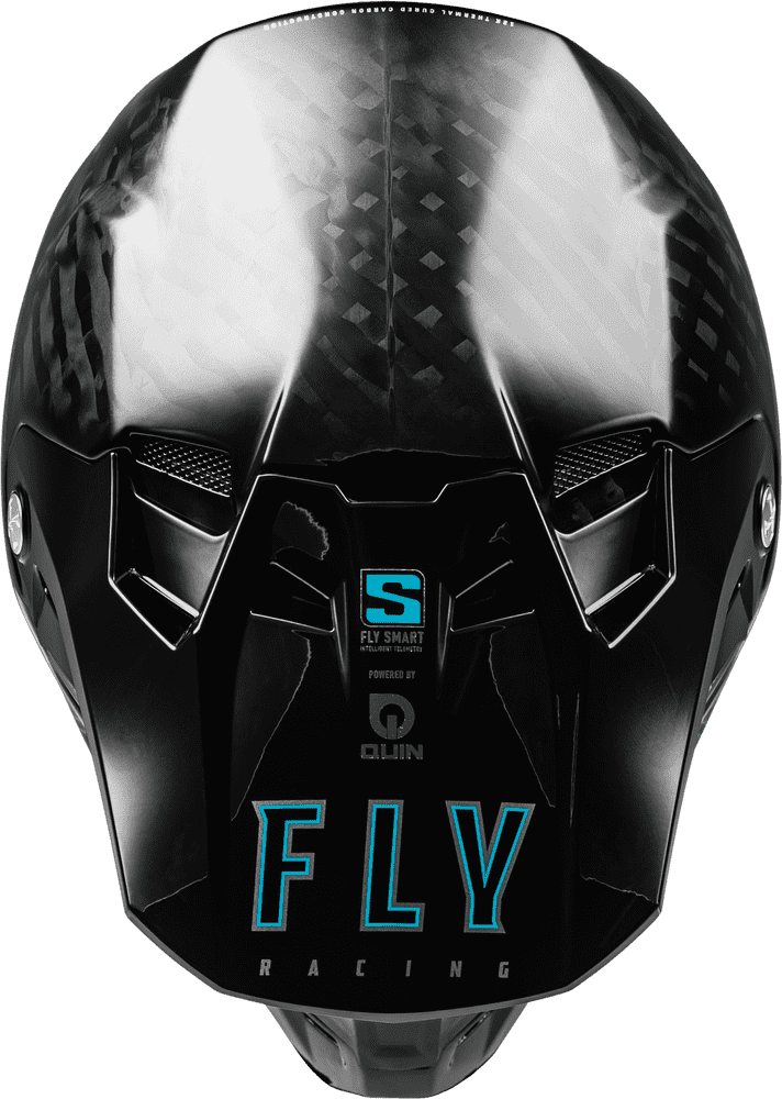 Fly-Racing-Formula-S-Carbon-Solid-Off-Road-Motorcycle-Helmet-Carbon-Black-top-view