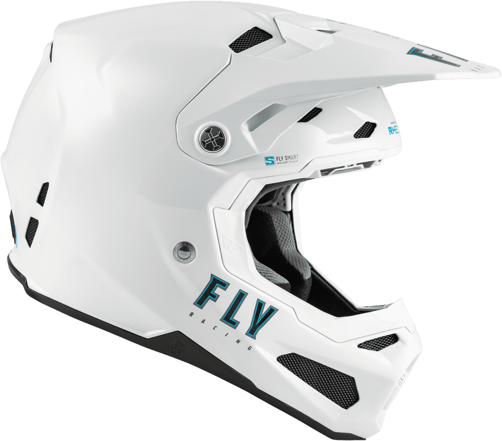 Fly-Racing-Formula-S-Carbon-Solid-Off-Road-Motorcycle-Helmet-White-side-view