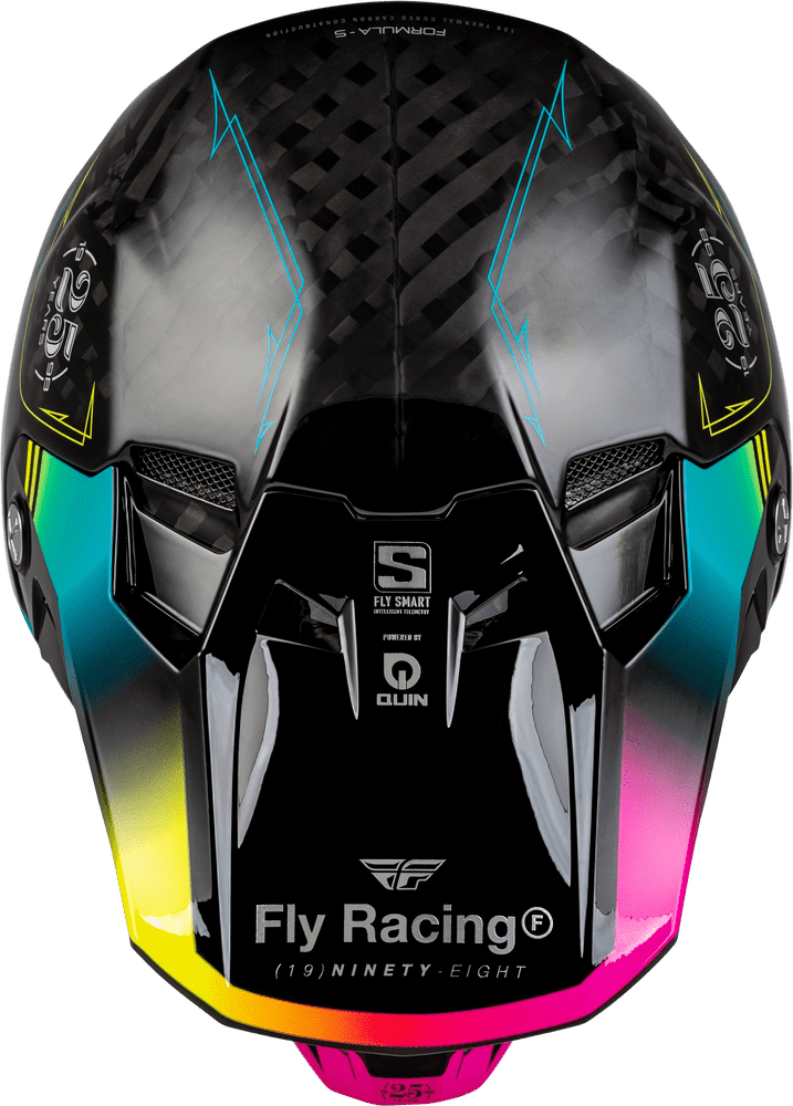 Fly-Racing-Formula-S-Carbon-Protocol-Off-Road-Motorcycle-Helmet-Black-Blue-Fuschia-top-view