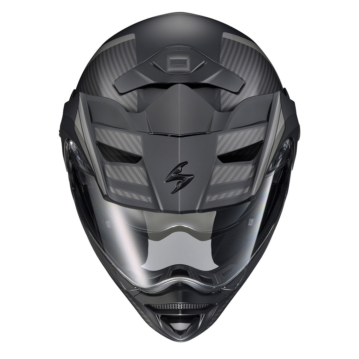 Scorpion-EXO-AT960-Monk-Modular-Motorcycle-Helmet-Phantom-Front-Top