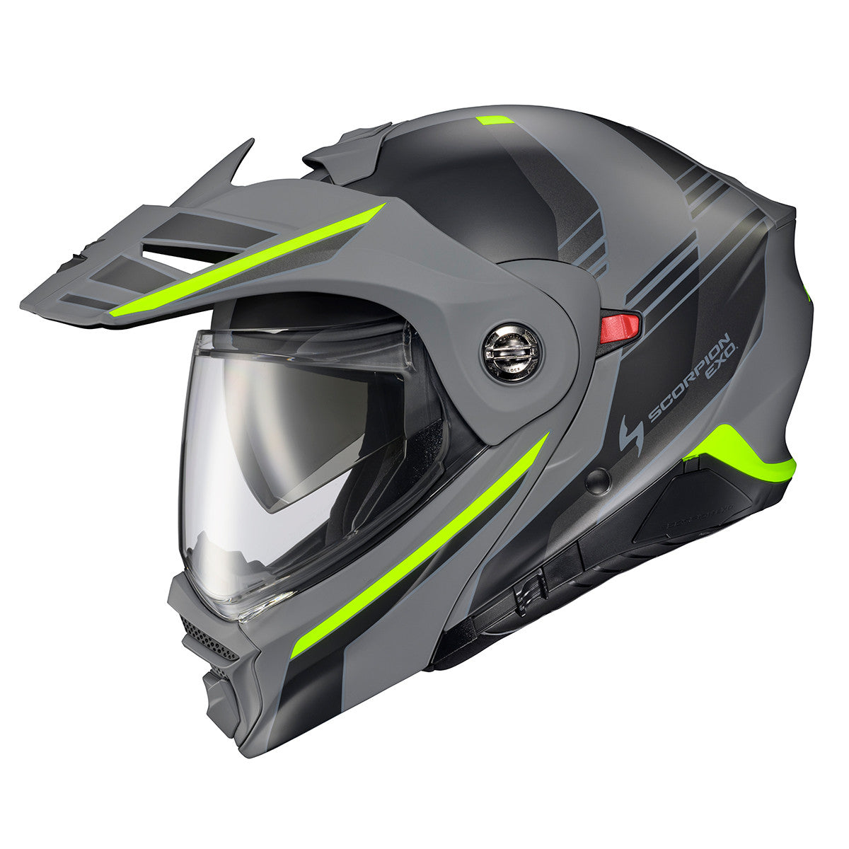 Scorpion-EXO-AT960-Monk-Modular-Motorcycle-Helmet-Grey-HiViz-Main