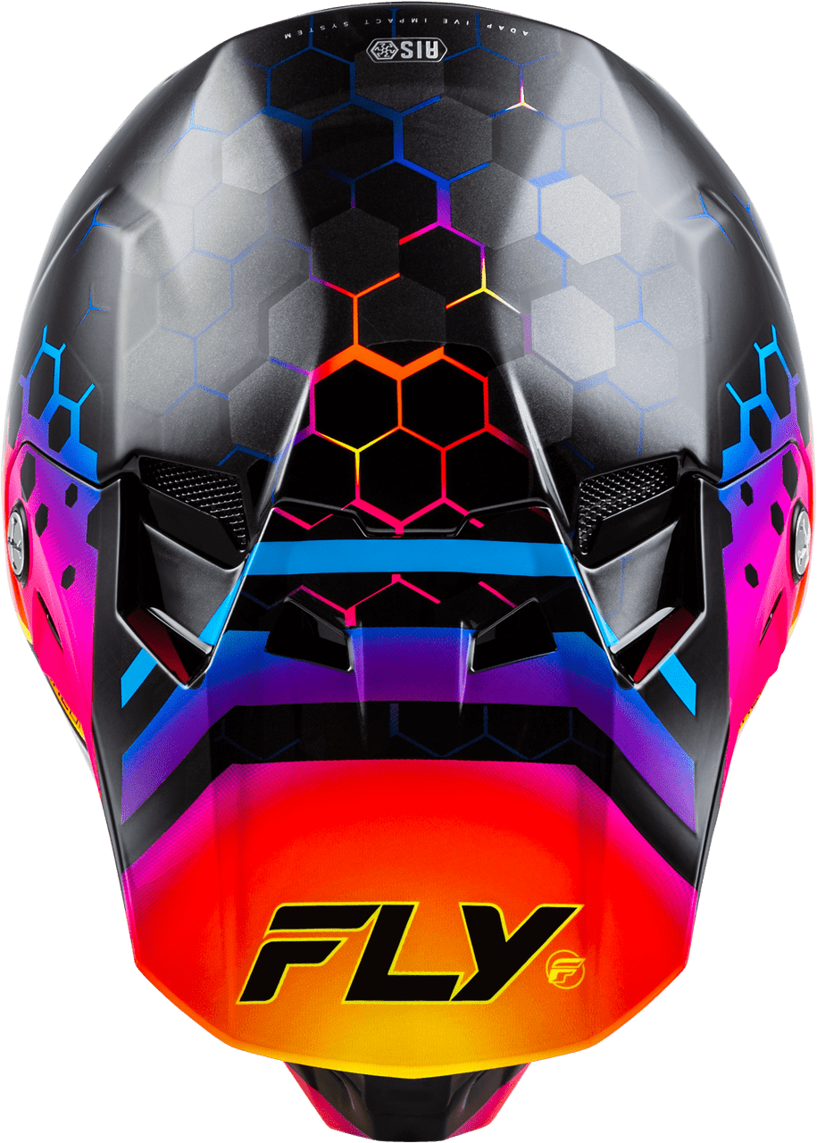 Fly-Racing-Formula-CC-Tektonic-Motorcycle-Helmet-Black-sunset-top-view