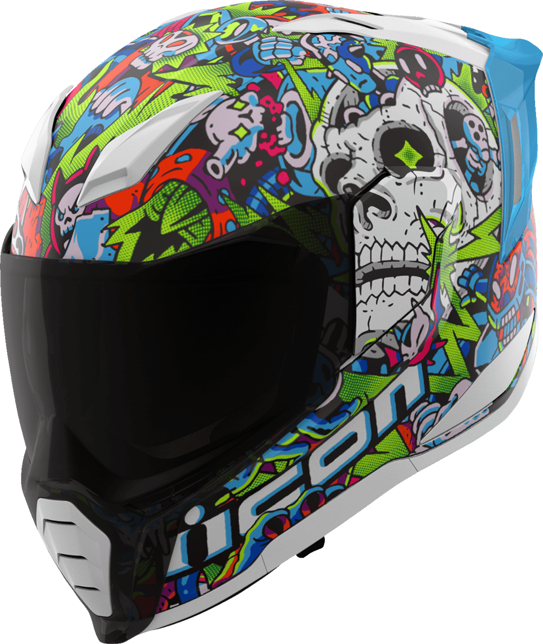 Icon Ultraflite Doodle 3 Full Face Motorcycle Helmet