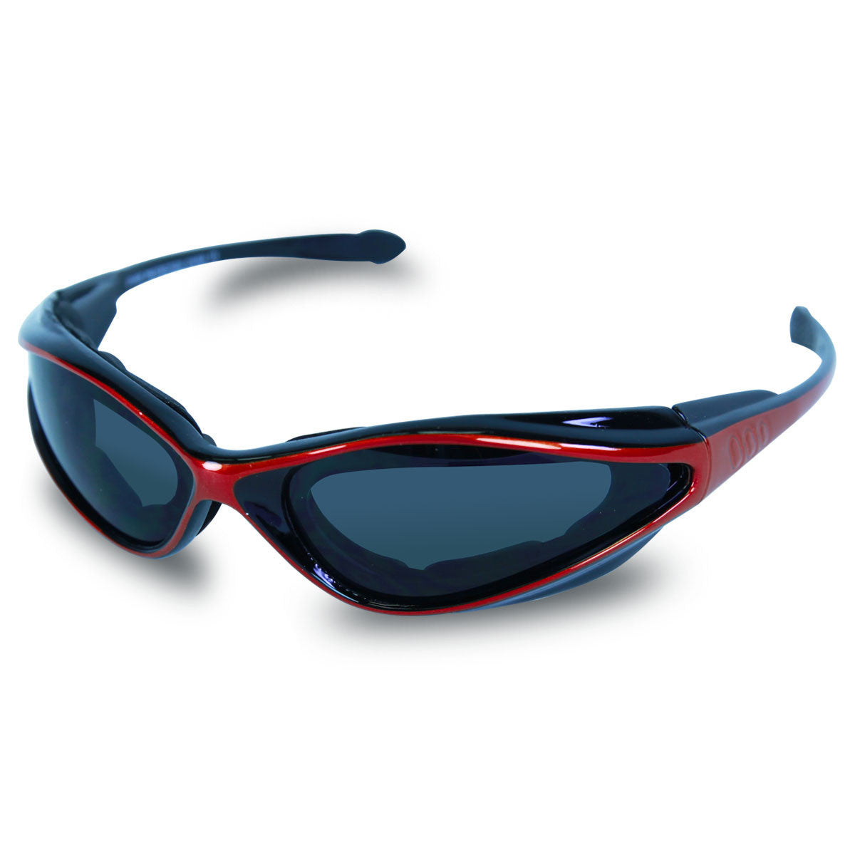 Mens SG105 Dark Smoke Biker Motorcycle Sunglasses Red