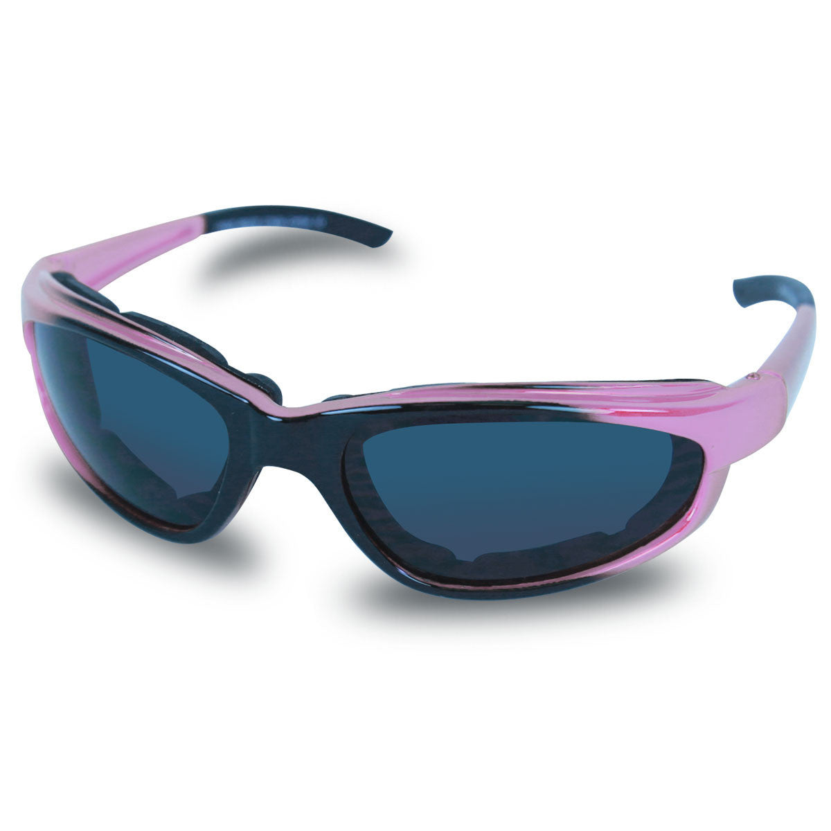 Mens SG106 Dark Smoke Biker Motorcycle Sunglasses Pink