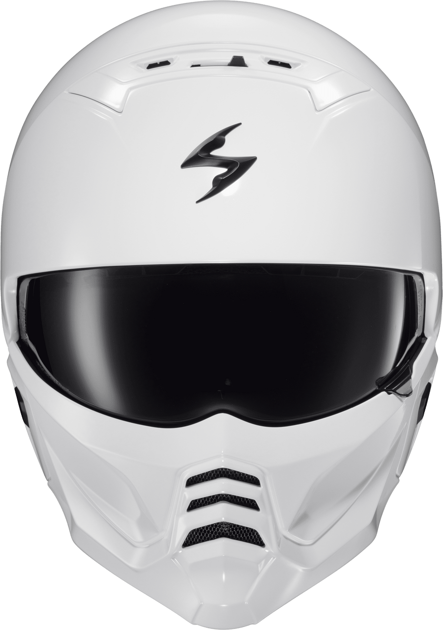 Scorpion-EXO-Covert-2-Solid-Open-Face-Motorcycle-Helmet-Gloss-White-front-view