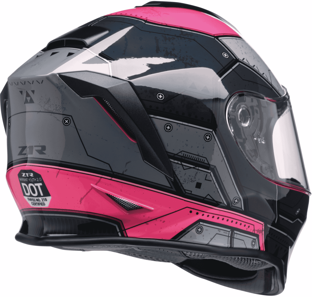 z1r-youth-warrant-sentinel-full-face-motorcycle-helmet-pink-back-view