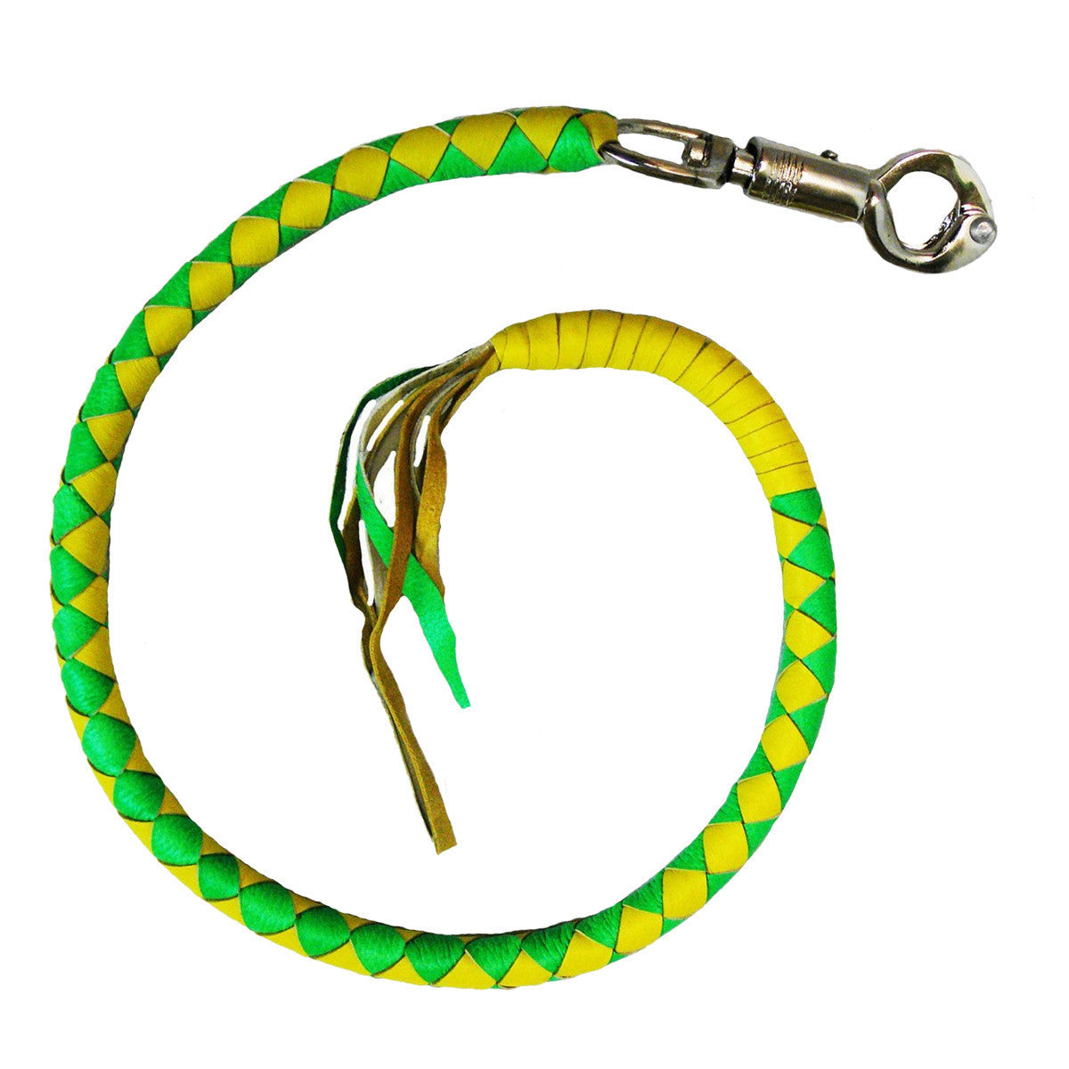 Vance Biker Motorcycle Get Back Whips - Green/Yellow