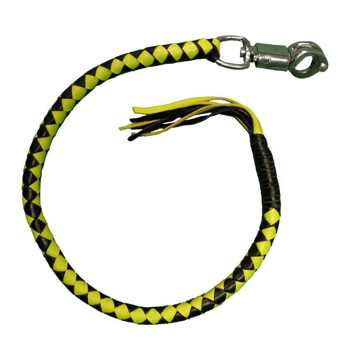 Vance Biker Motorcycle Get Back Whips - Black/Yellow