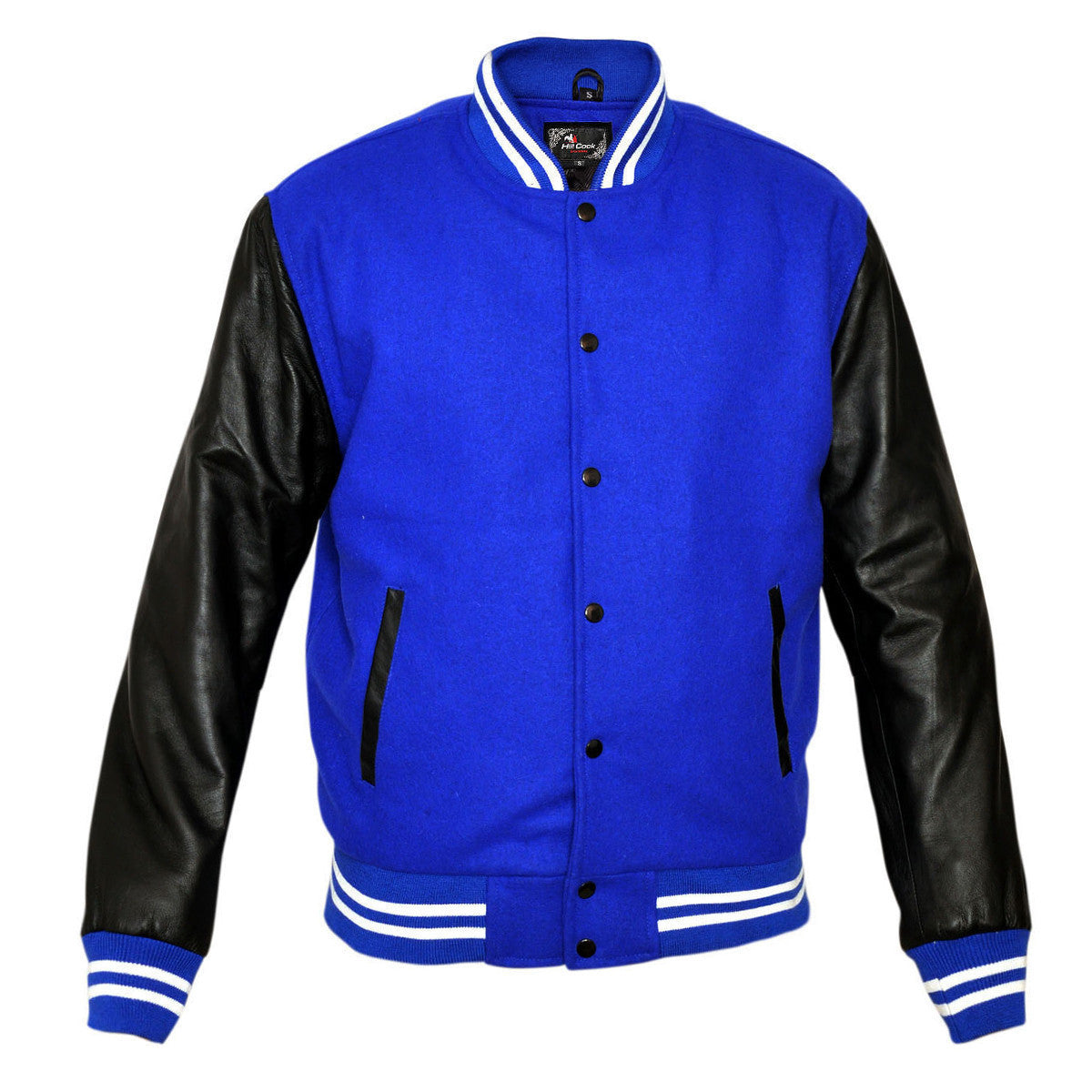 Mens MJ591 Lightweight Wool with Real Leather Premium Varsity Letterman Jacket