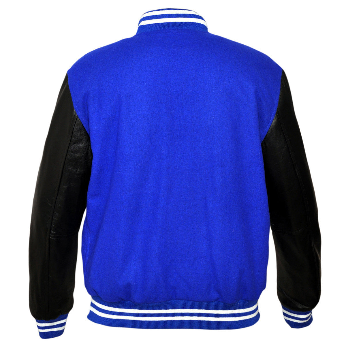 Mens MJ591 Lightweight Wool with Real Leather Premium Varsity Letterman Jacket