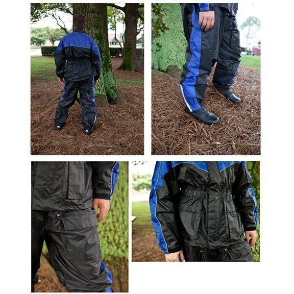 Thunder Under RS5001 Mens and Womens Two Piece Rainsuit Motorcycle Rain Gear