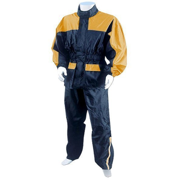 Thunder Under RS5031 Mens and Womens Two Piece Rainsuit Motorcycle Rain Gear - Yellow