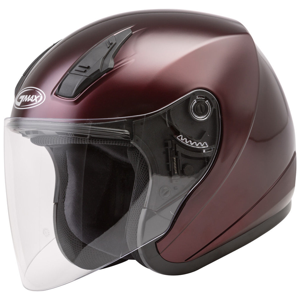 GMax OF17 Open Face Helmet - Wine Red