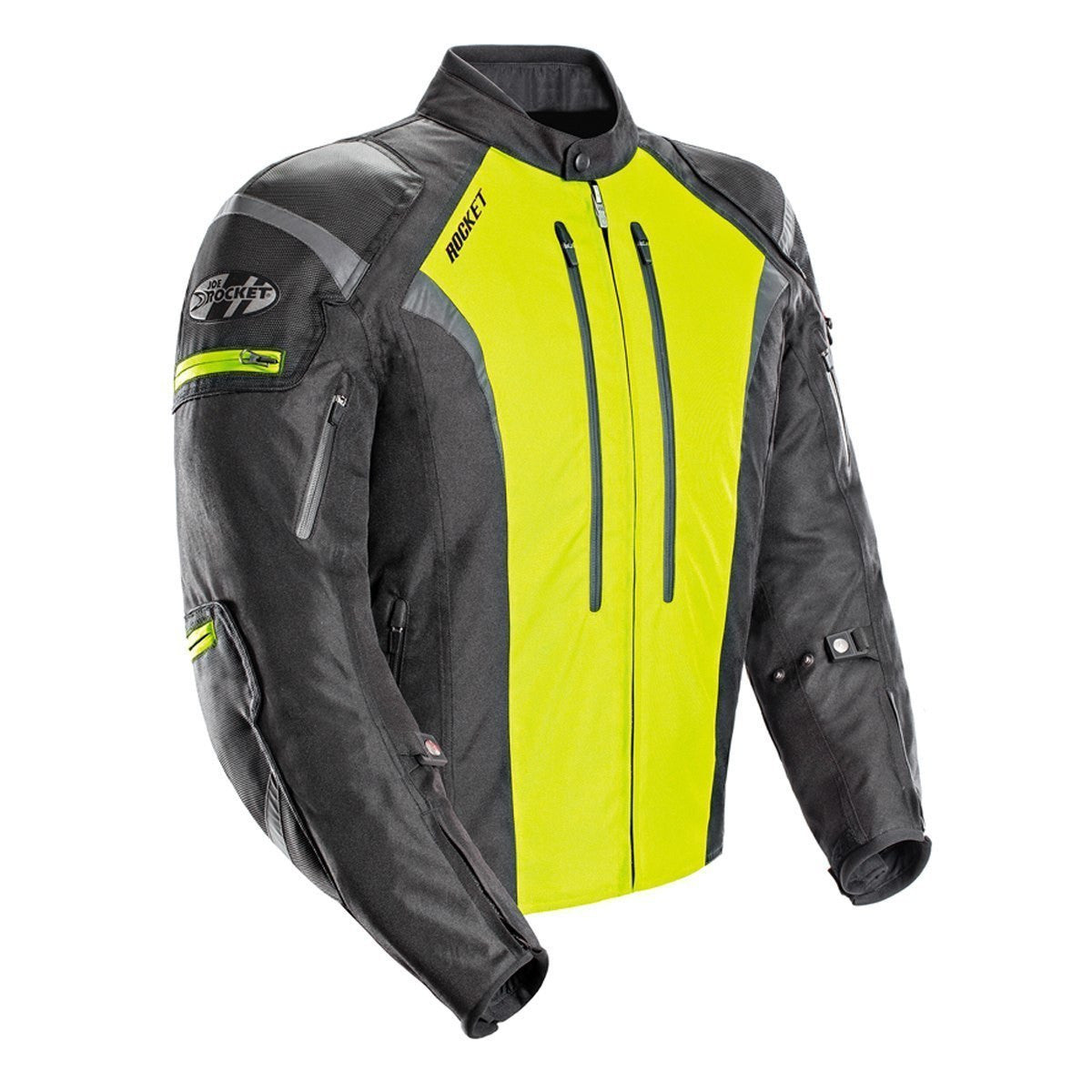 Joe Rocket Atomic 5.0 Waterproof Mens Textile Motorcycle Jacket - Hi-Viz