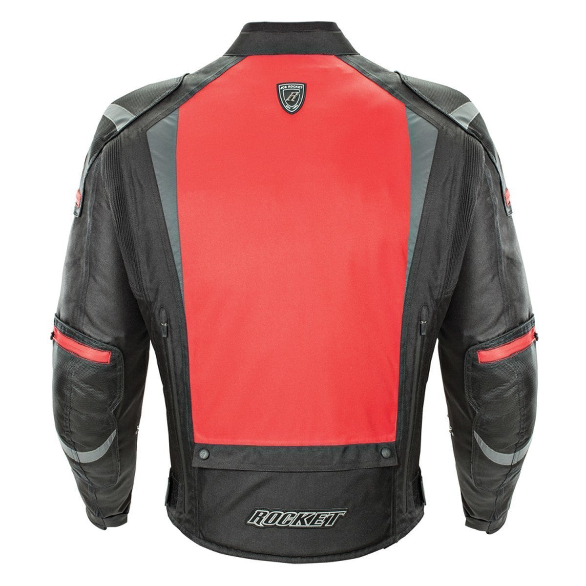 Joe Rocket Atomic 5.0 Waterproof Mens Textile Motorcycle Jacket - Red Back View