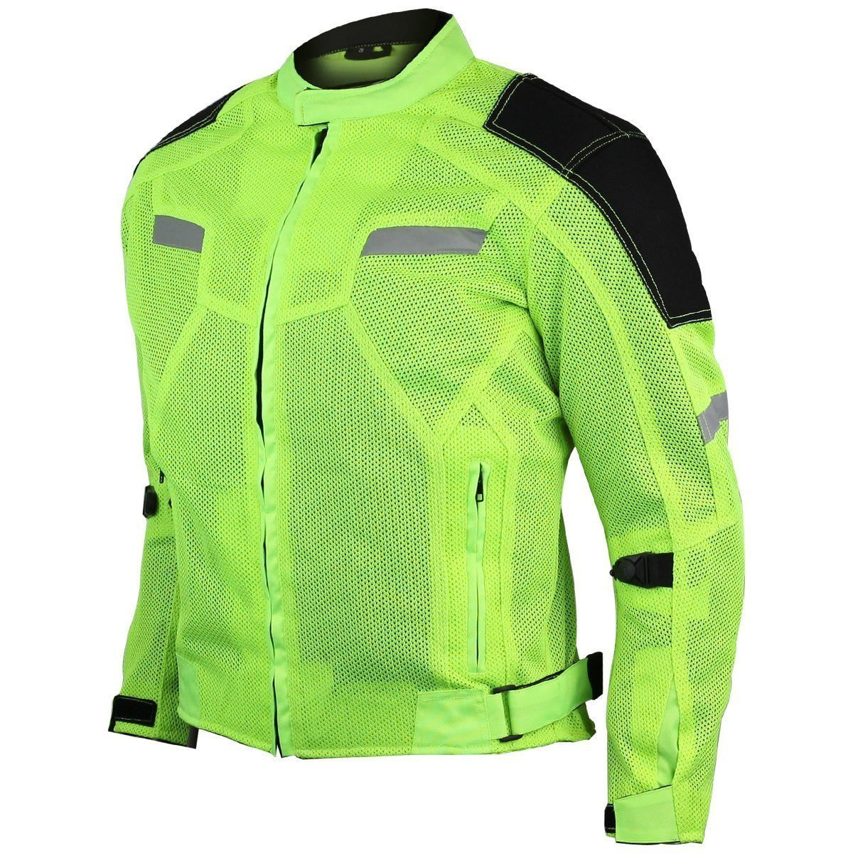 Advanced Vance VL1622HG Mens All Weather Season CE Armor Mesh Motorcycle Jacket