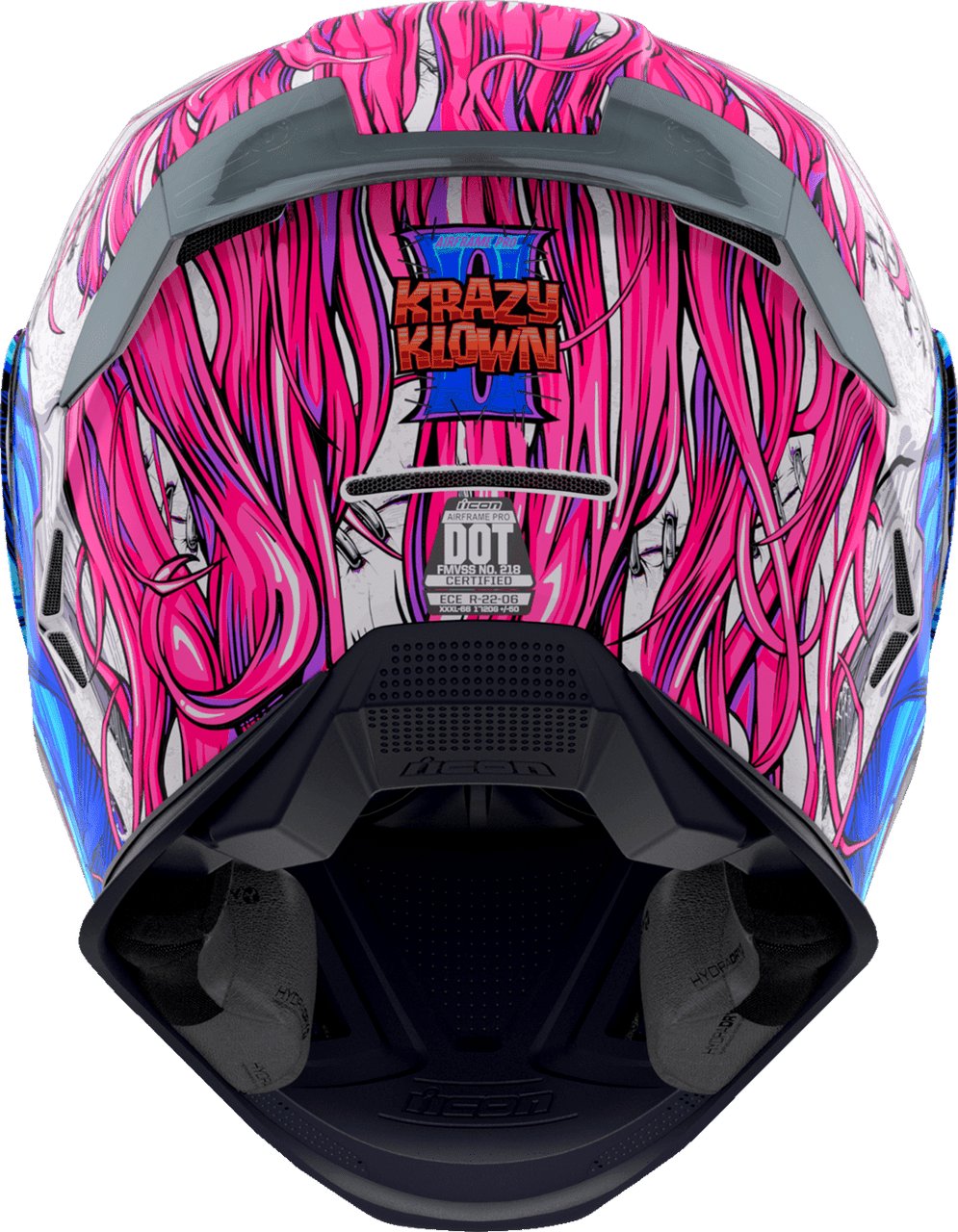 icon-airframe-pro-krazy-klown-2-full-face-motorcycle-helmet-back-view