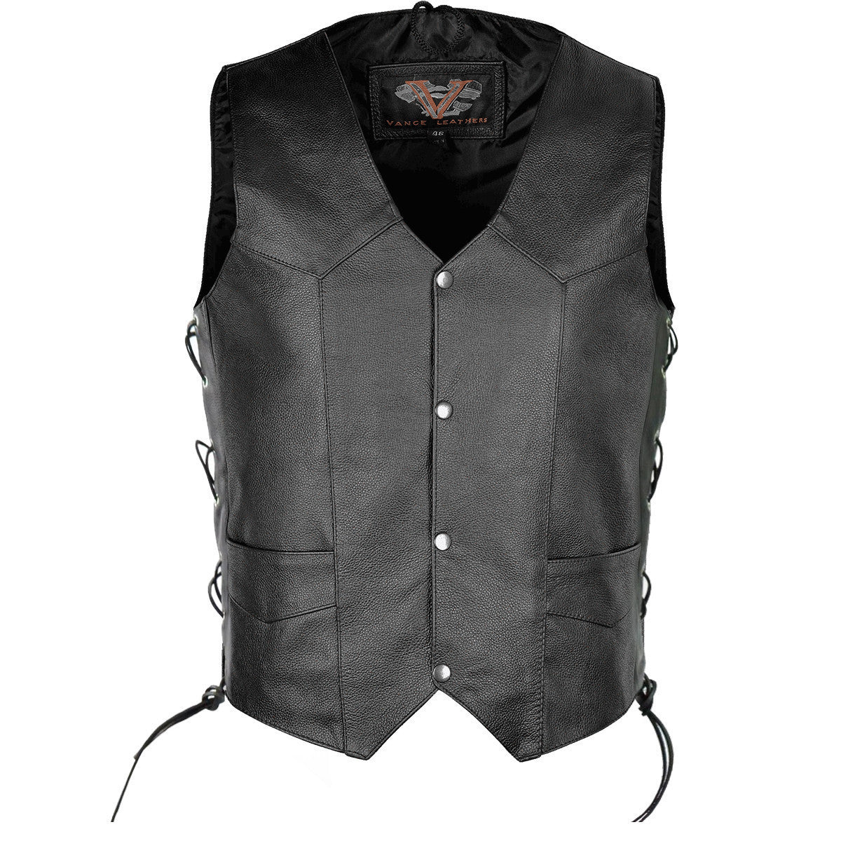 Vance Leather Top Grain Lace-Side Vest