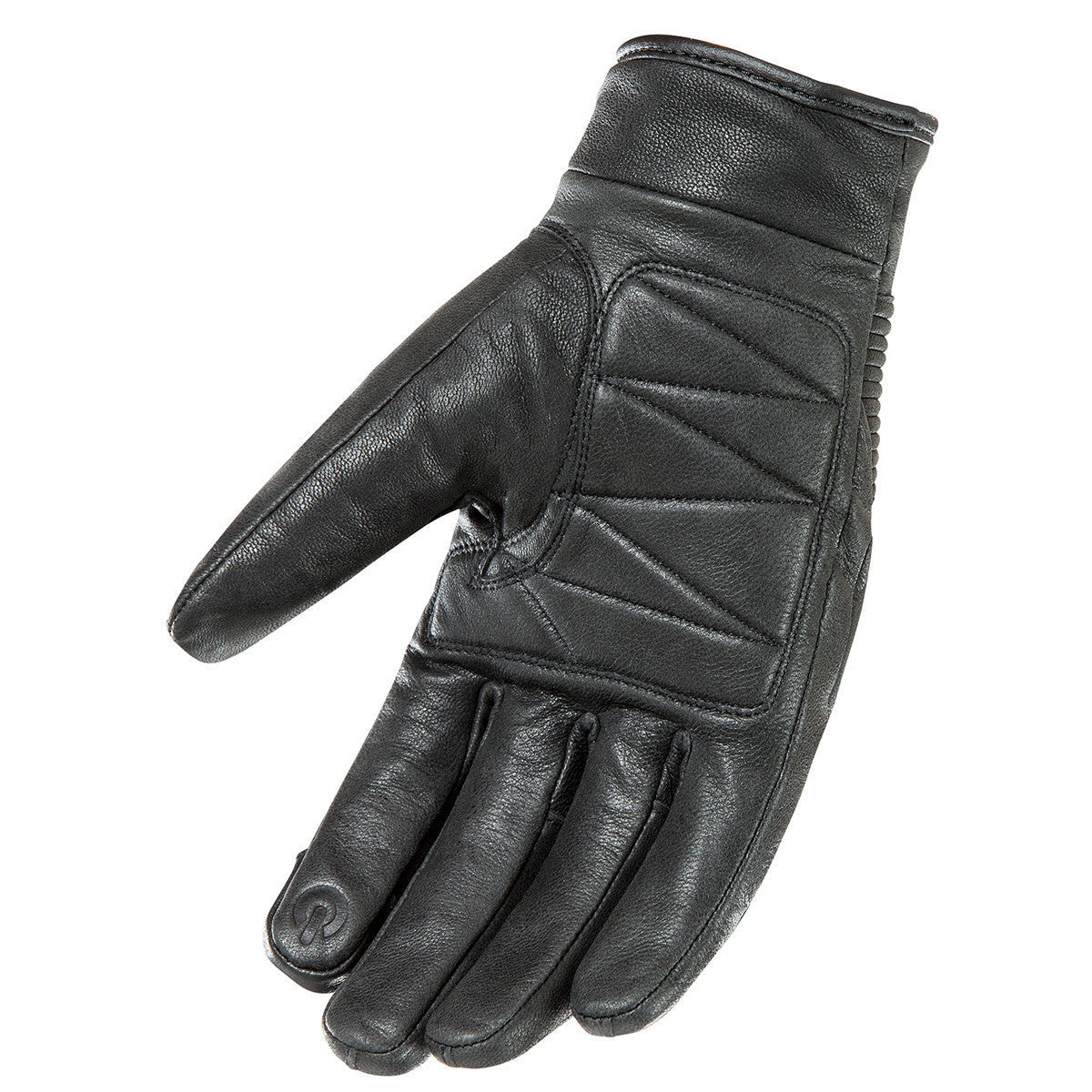 Joe Rocket Briton Mens Leather Motorcycle Gloves - Black Palm View