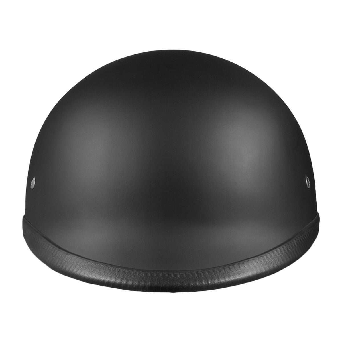 Daytona Polo Half Helmet - Flat Black Front View