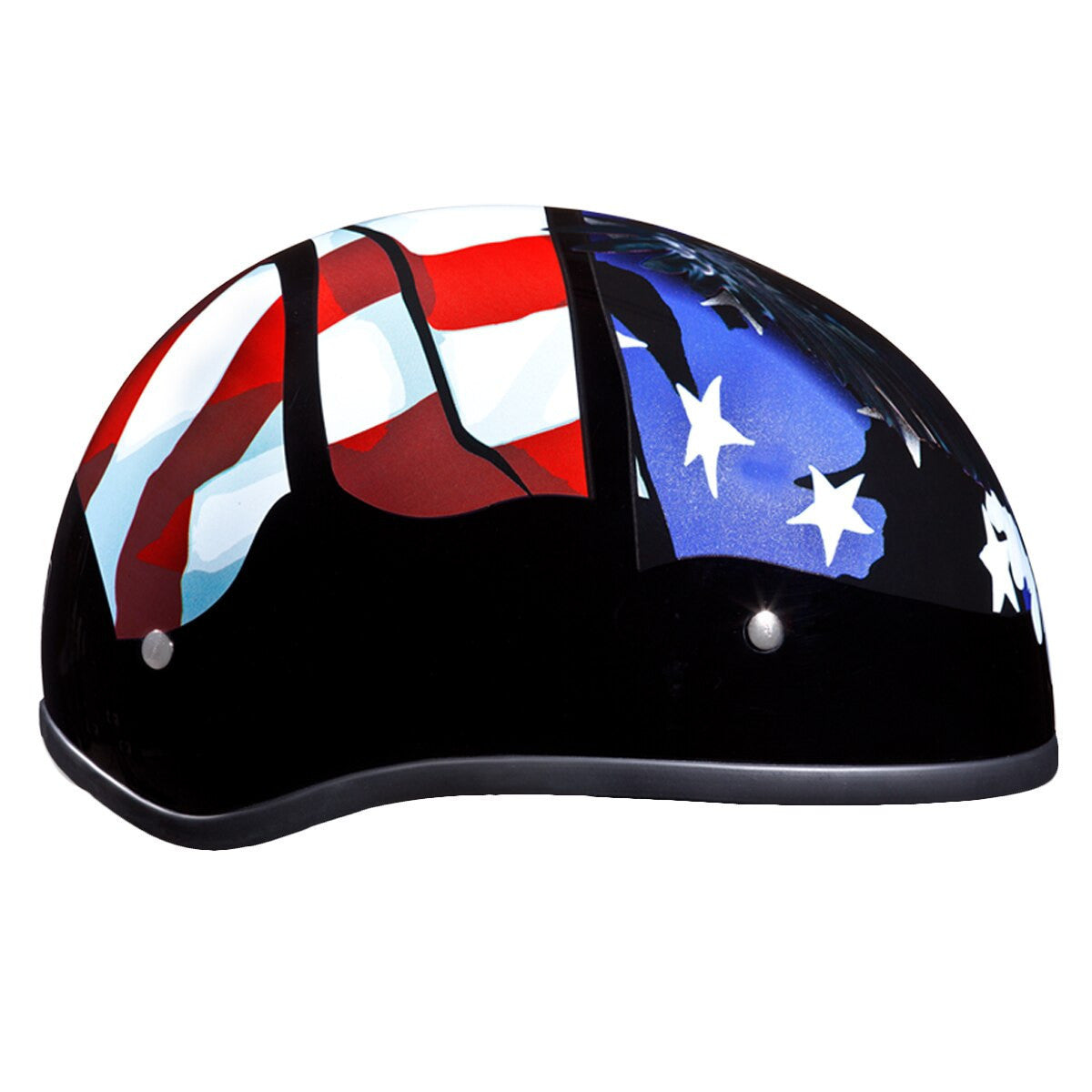 Daytona Skull Cap Freedom Half Helmet - Right-View