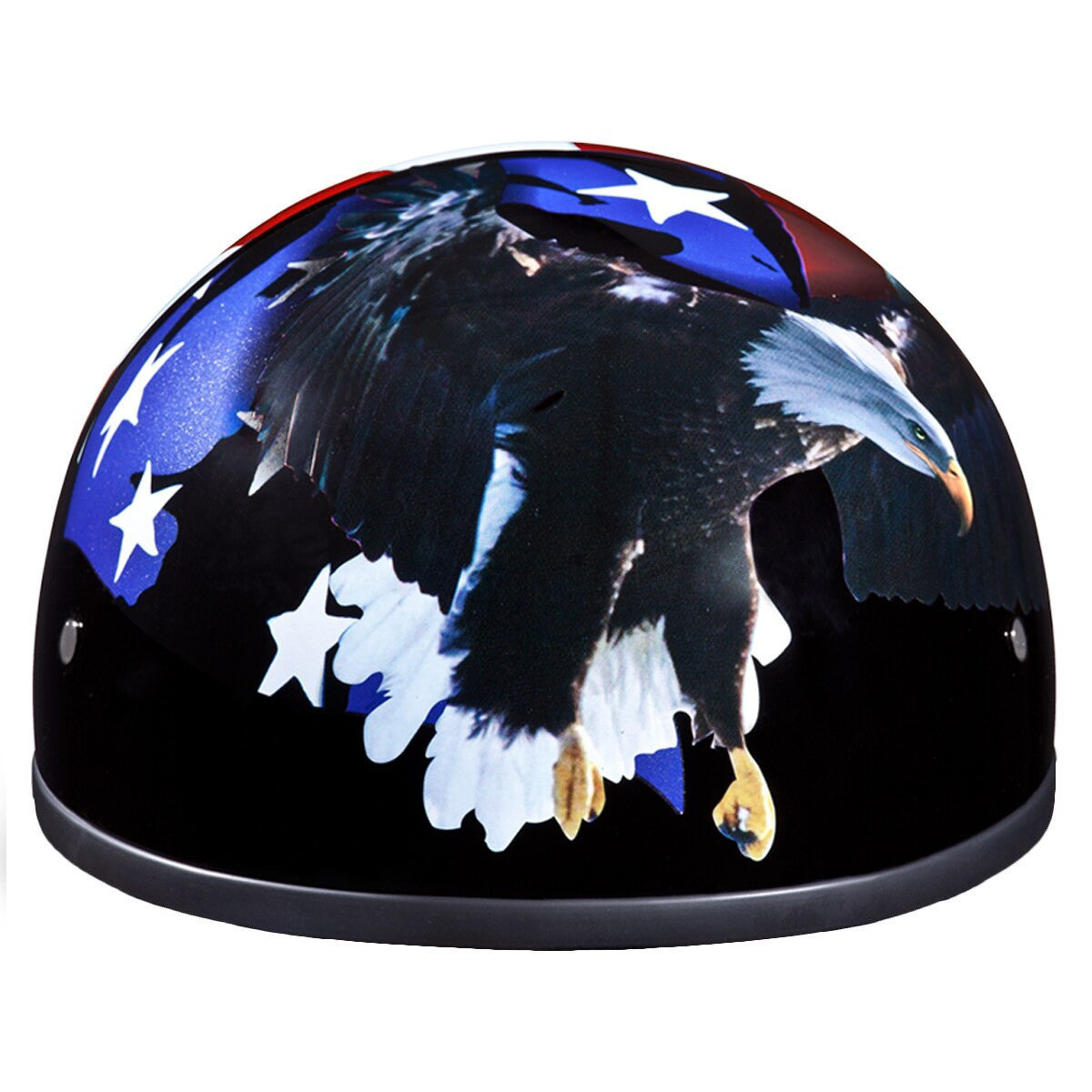 Daytona Skull Cap Freedom Half Helmet - Front-View