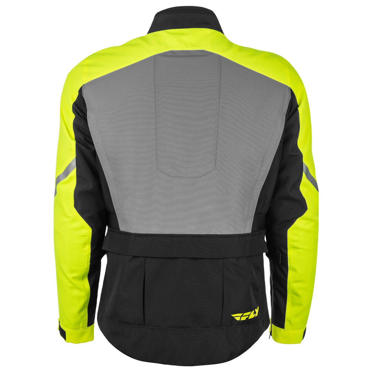 Fly Terra Trek Jacket - Black-Hi-Viz-Back View