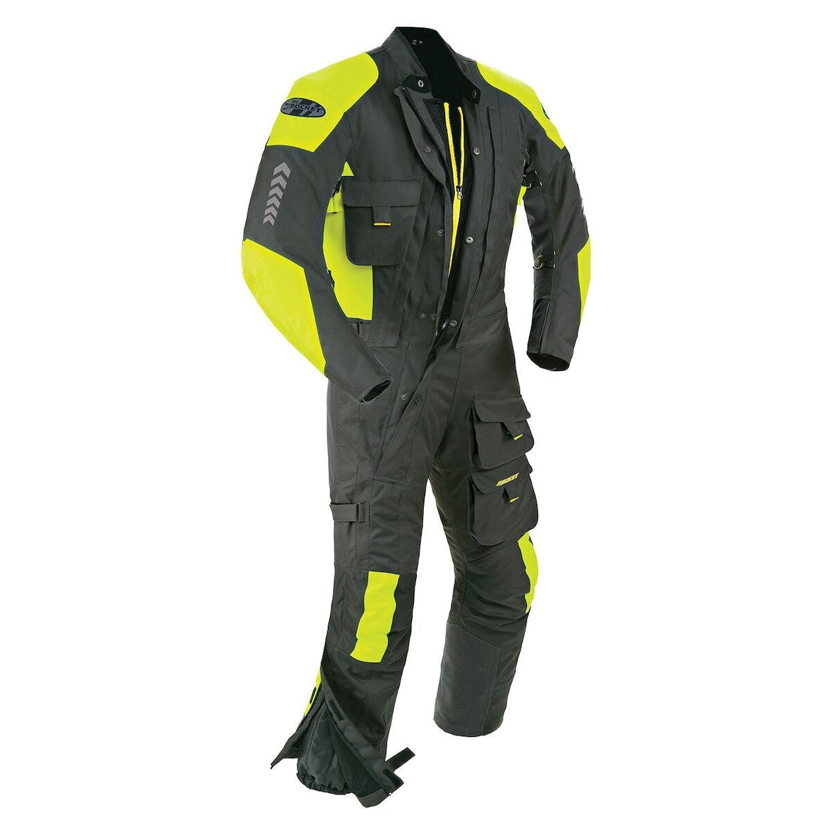 Joe Rocket Survivor One-Piece Suit - Black/Hi-Viz