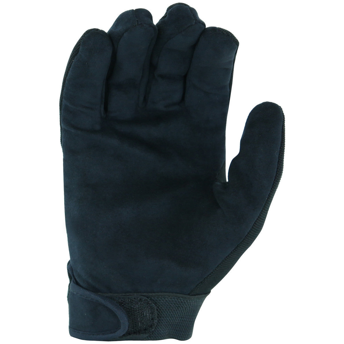 Vance VL450 Mens Black Suede Palm and Skull Design Mechanic Gloves - Palm View